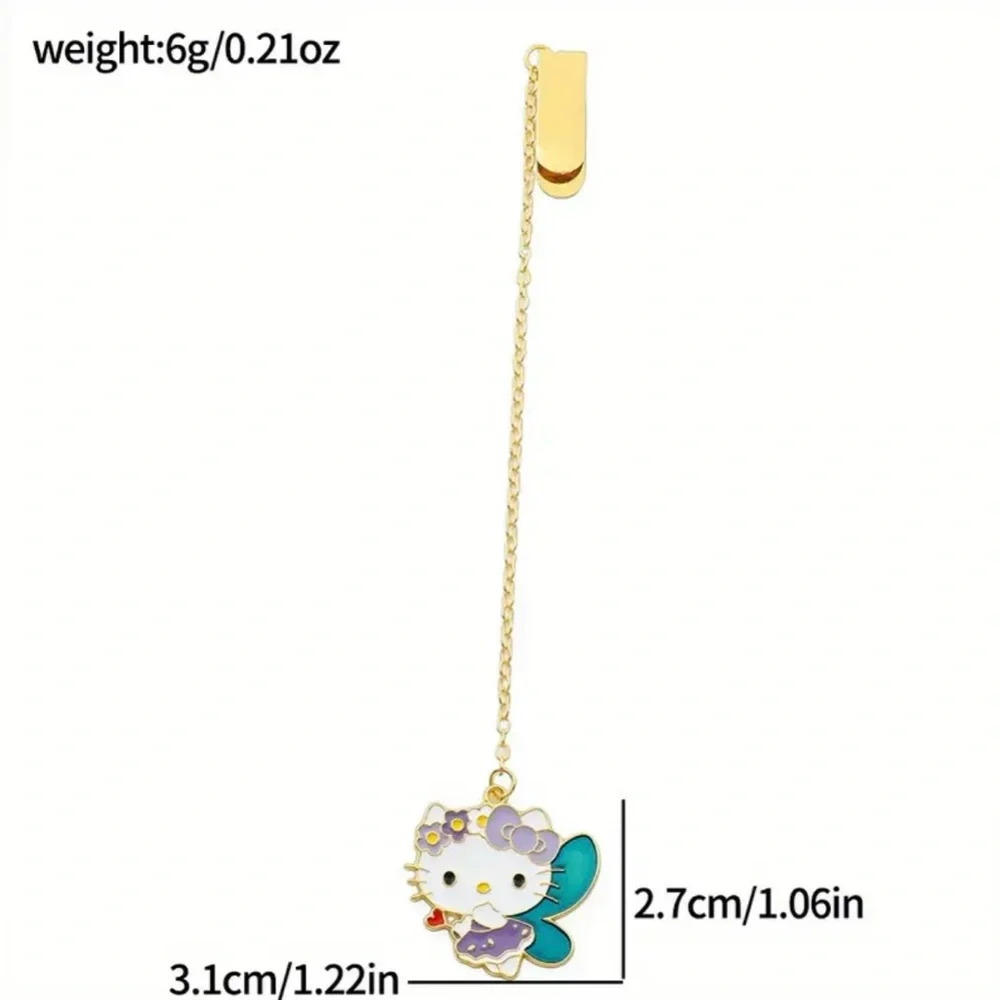 Brand New Adorable Sanrio Hello Kitty Metal Bookmark Charm